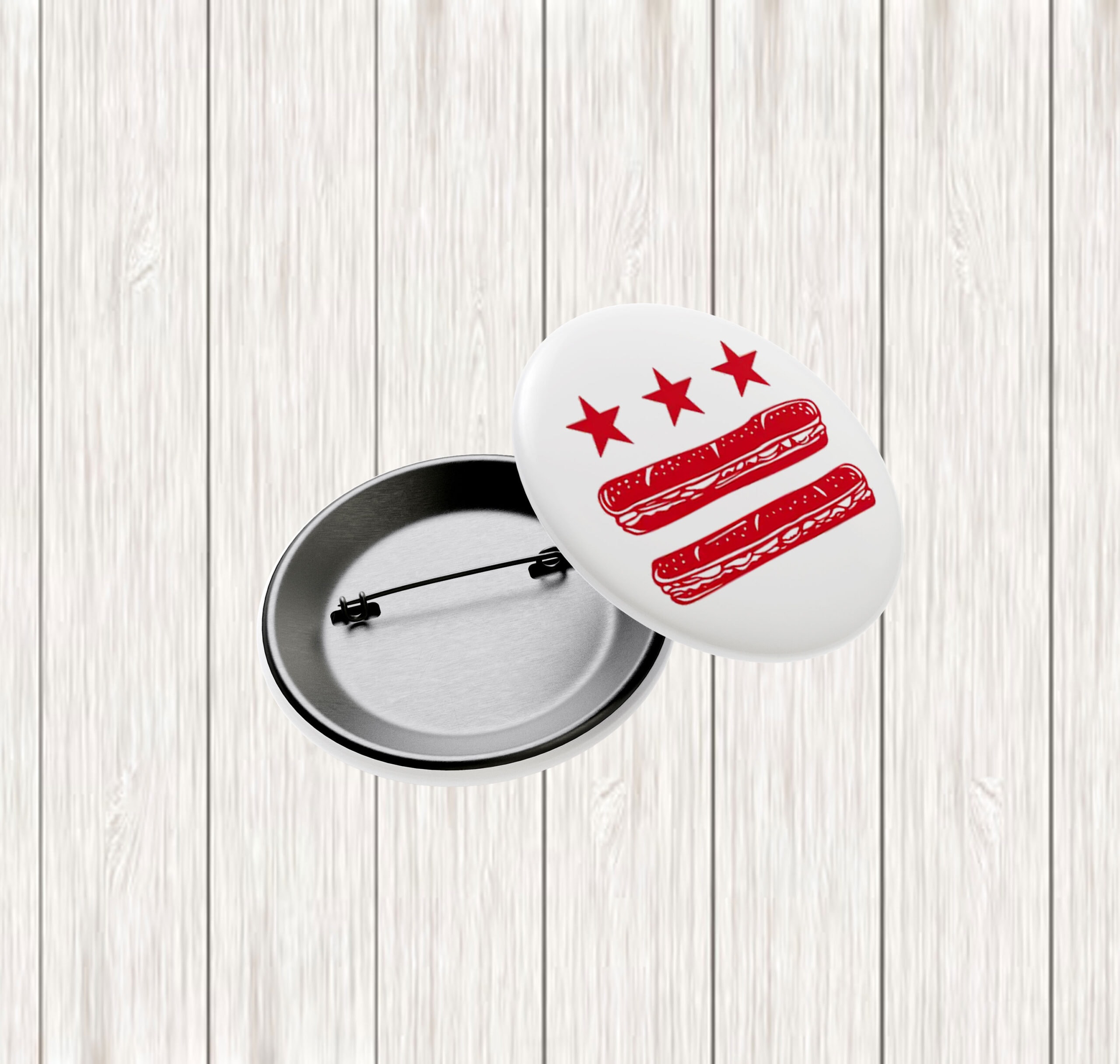 Free DC Sub Sandwich Button – Funny Washington D.C. Pin