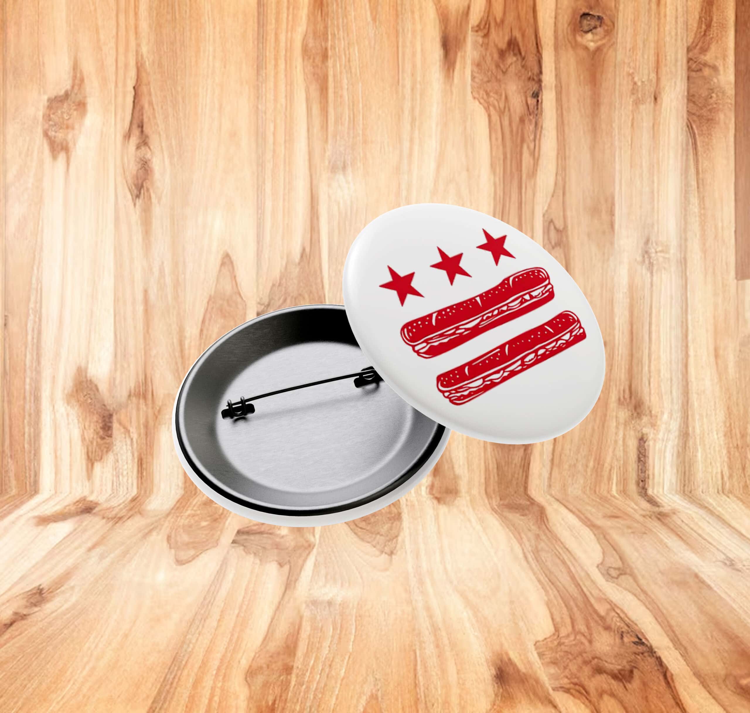 Free DC Sub Sandwich Button – Funny Washington D.C. Pin