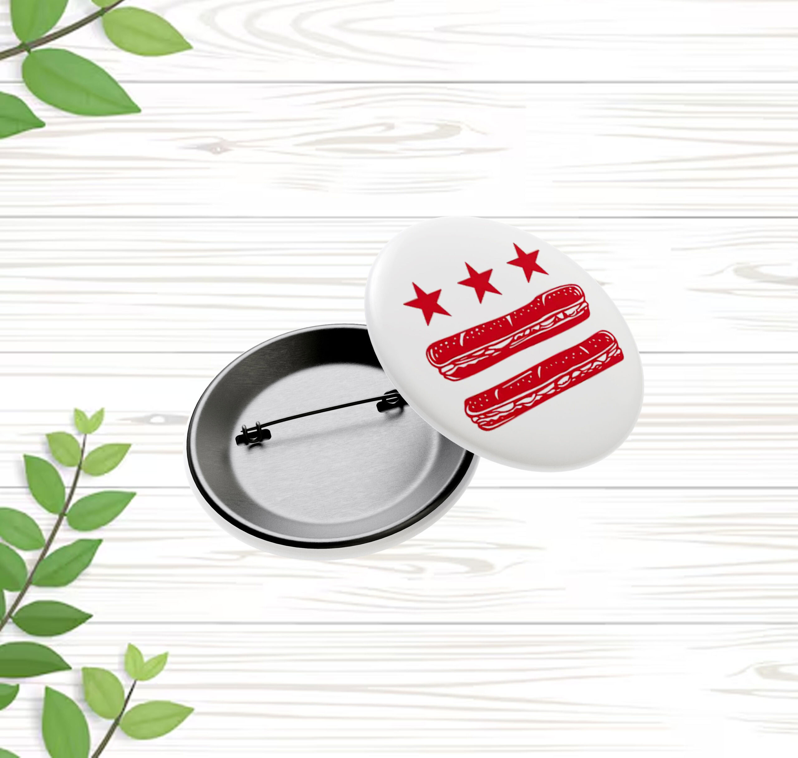 Free DC Sub Sandwich Button – Funny Washington D.C. Pin